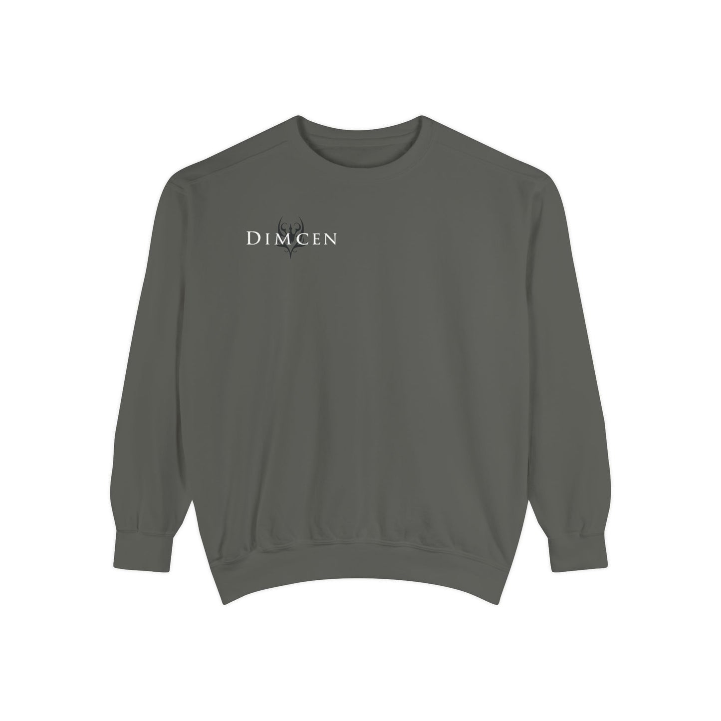 Unisex Garment-Dyed Sweatshirt - Tic Tac Toe Hearts Design