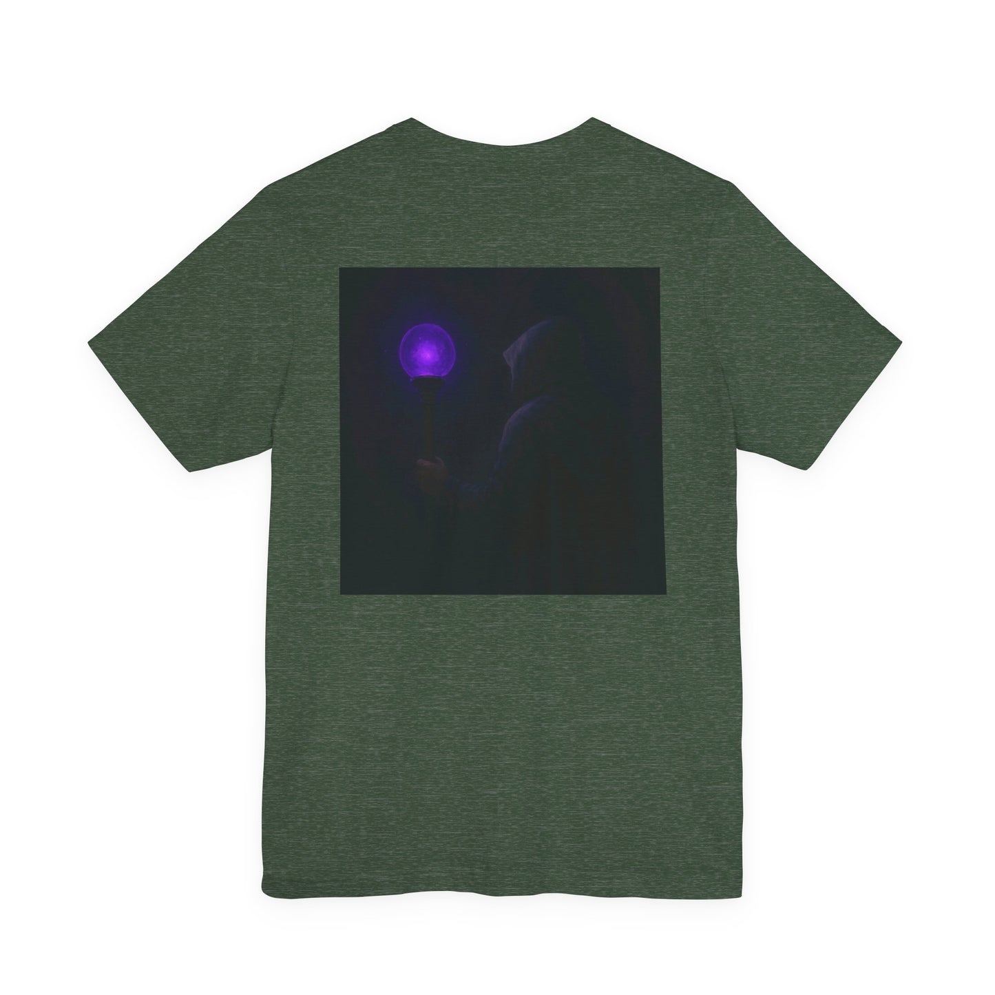 Mystical Glow Unisex Tee, Purple Aura Shirt, Magic Graphic Tee, Spiritual Gift, Unique Everyday Wear, Perfect for Festivals