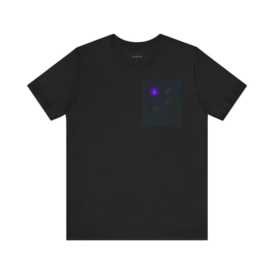 Mystical Glow Unisex Tee, Purple Aura Shirt, Magic Graphic Tee, Spiritual Gift, Unique Everyday Wear, Perfect for Festivals