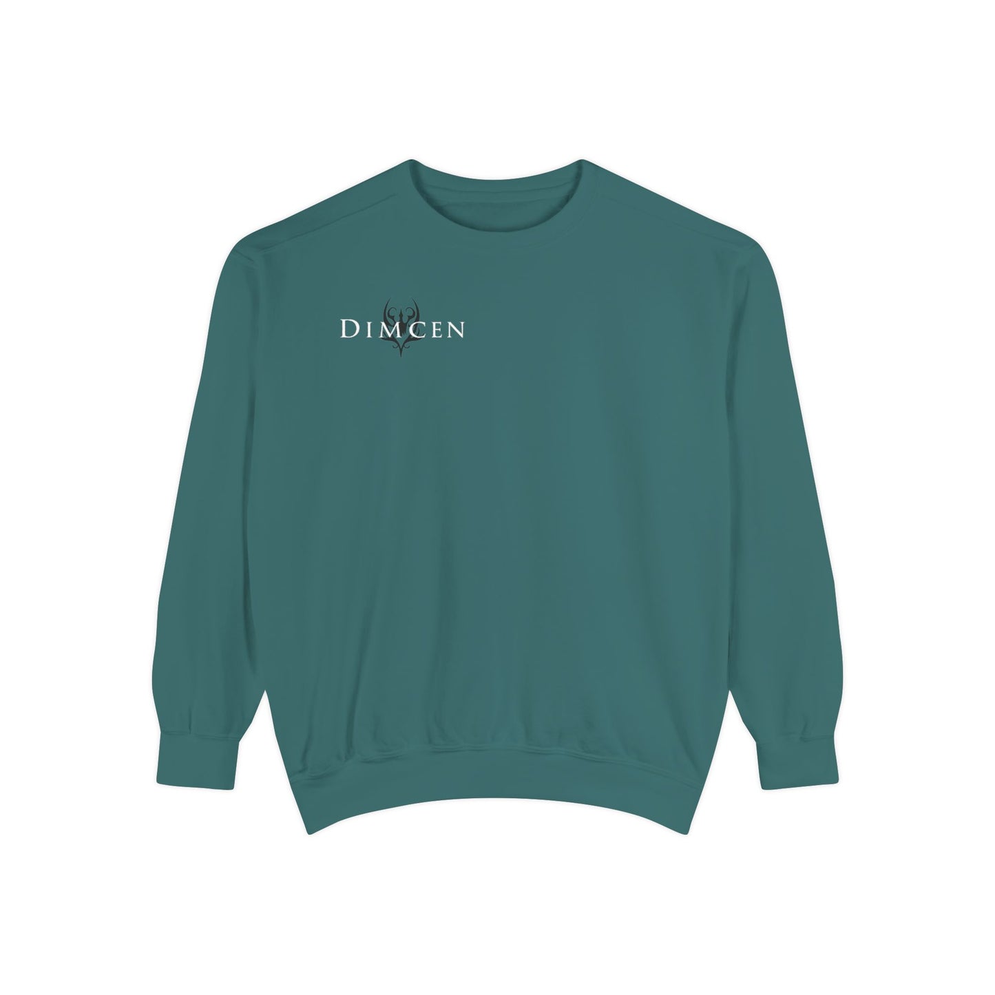 Unisex Garment-Dyed Sweatshirt - Tic Tac Toe Hearts Design