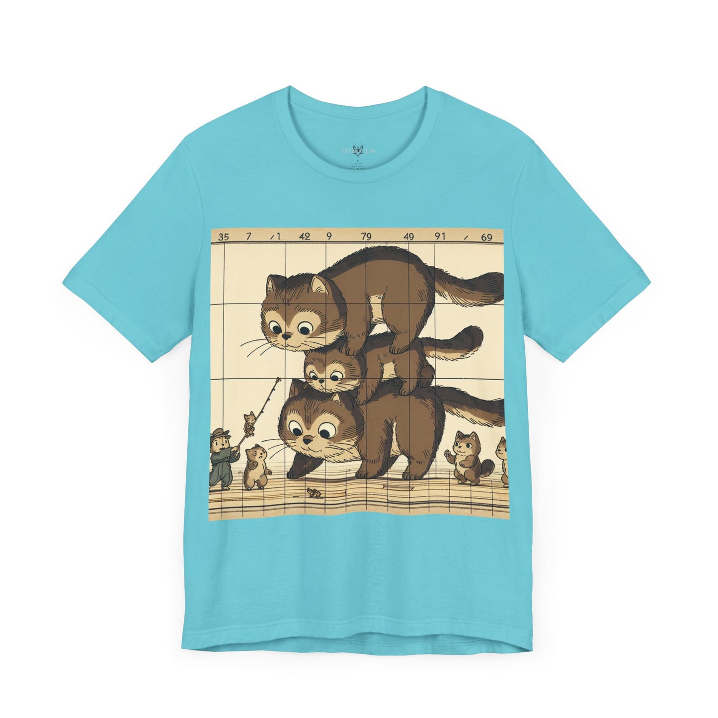 Cute Cat Stack Unisex Jersey Tee - Perfect for Animal Lovers & Gift Occasions