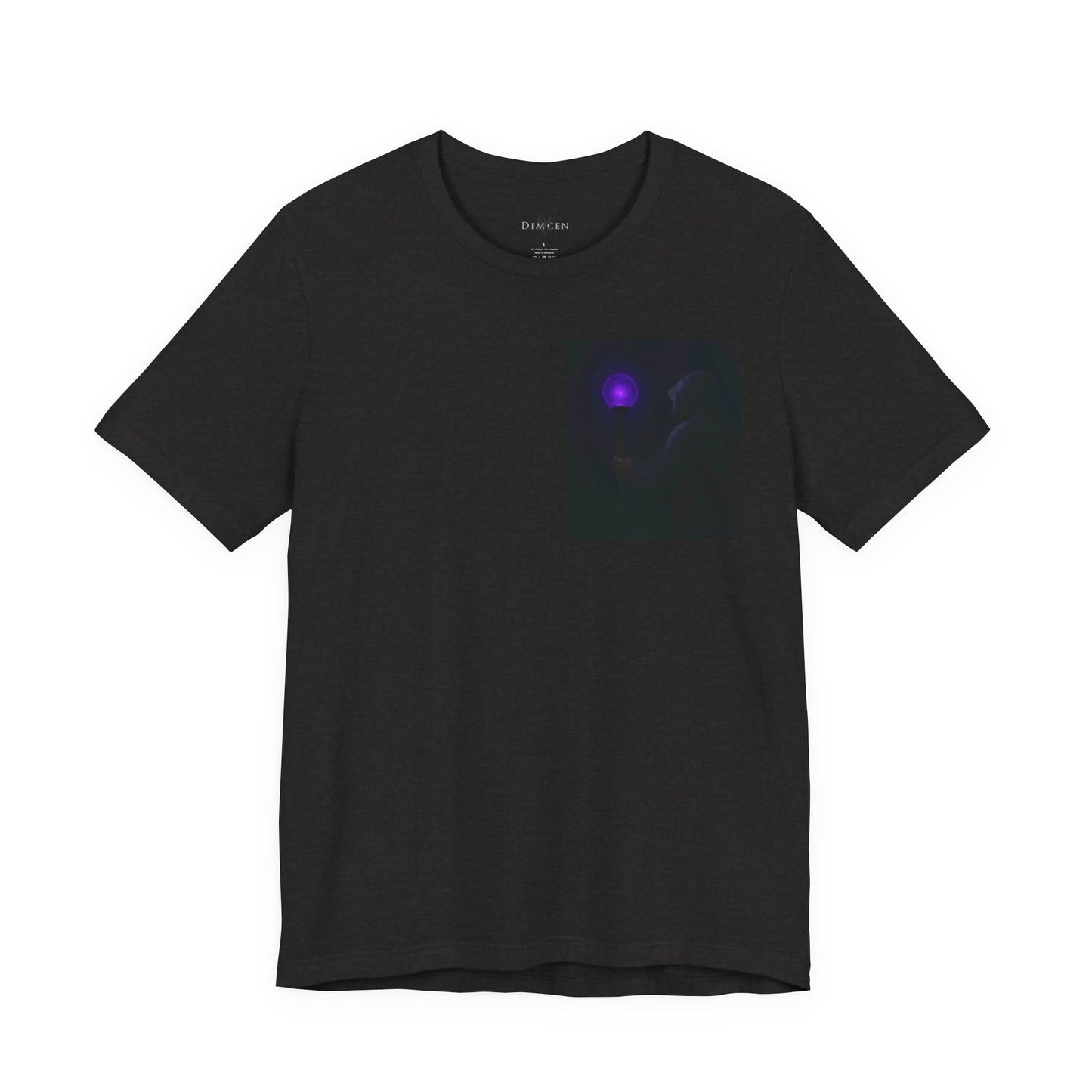 Mystical Glow Unisex Tee, Purple Aura Shirt, Magic Graphic Tee, Spiritual Gift, Unique Everyday Wear, Perfect for Festivals