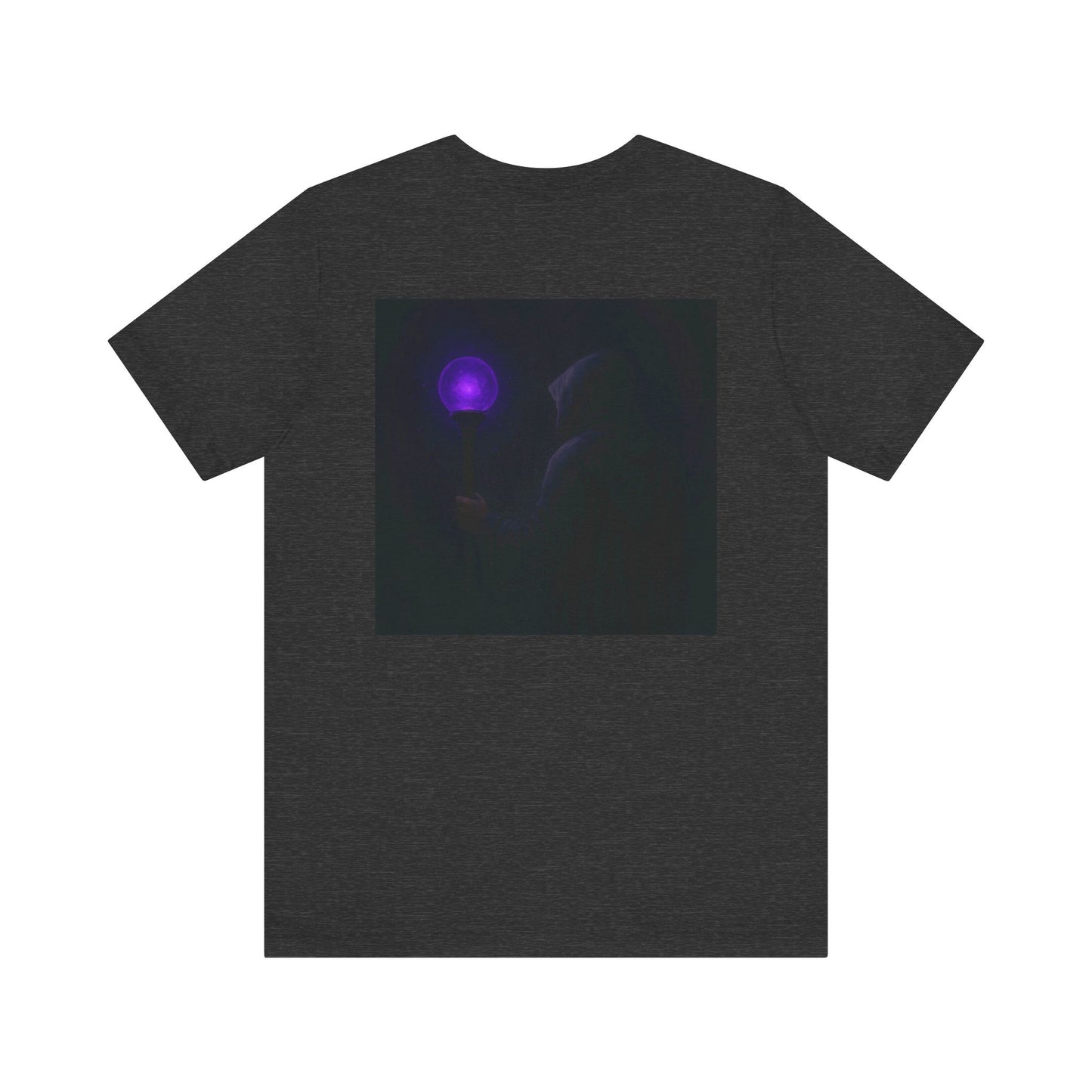 Mystical Glow Unisex Tee, Purple Aura Shirt, Magic Graphic Tee, Spiritual Gift, Unique Everyday Wear, Perfect for Festivals