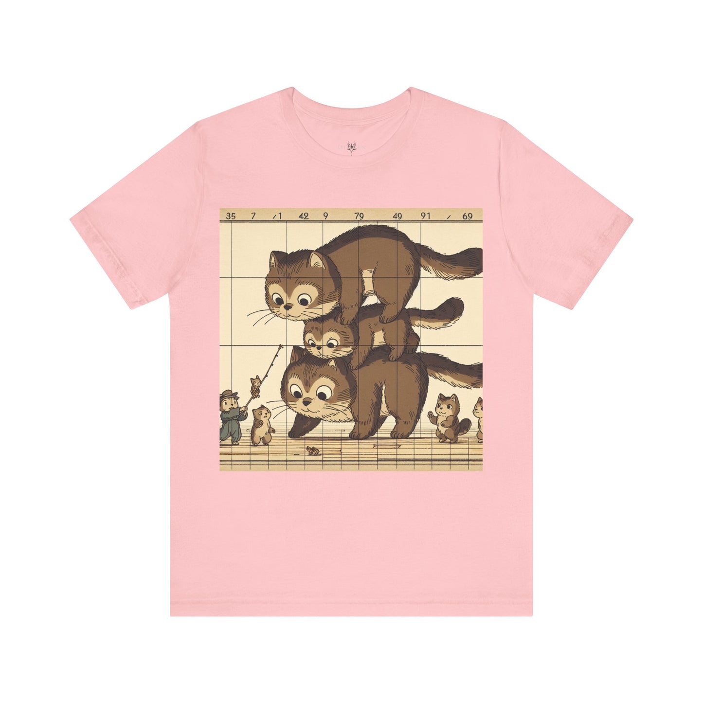 Cute Cat Stack Unisex Jersey Tee - Perfect for Animal Lovers & Gift Occasions