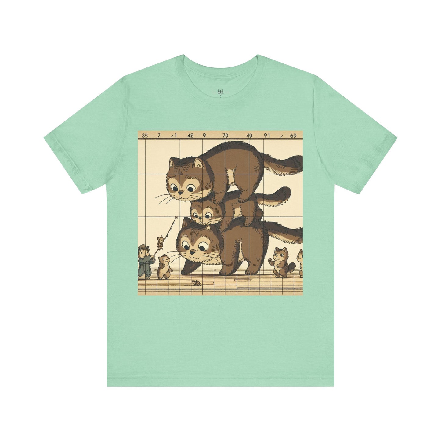 Cute Cat Stack Unisex Jersey Tee - Perfect for Animal Lovers & Gift Occasions