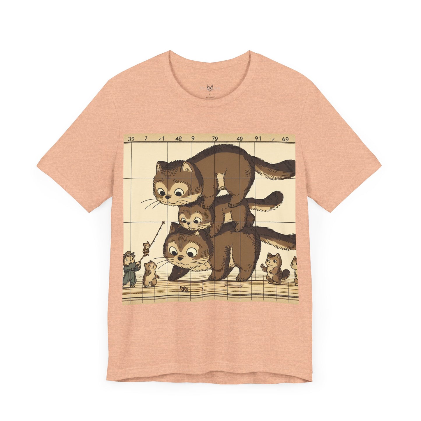 Cute Cat Stack Unisex Jersey Tee - Perfect for Animal Lovers & Gift Occasions