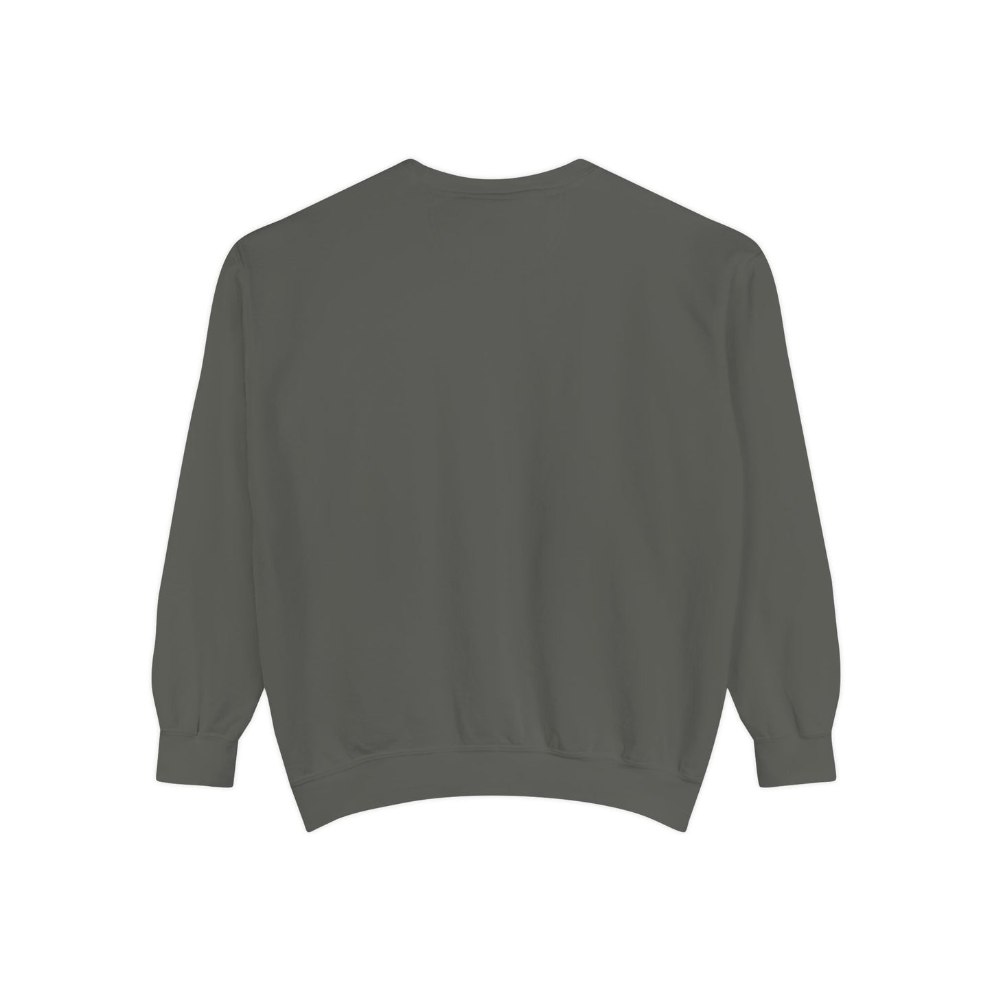 Unisex Garment-Dyed Sweatshirt - Tic Tac Toe Hearts Design