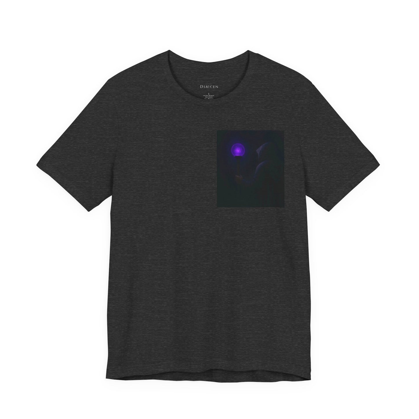 Mystical Glow Unisex Tee, Purple Aura Shirt, Magic Graphic Tee, Spiritual Gift, Unique Everyday Wear, Perfect for Festivals