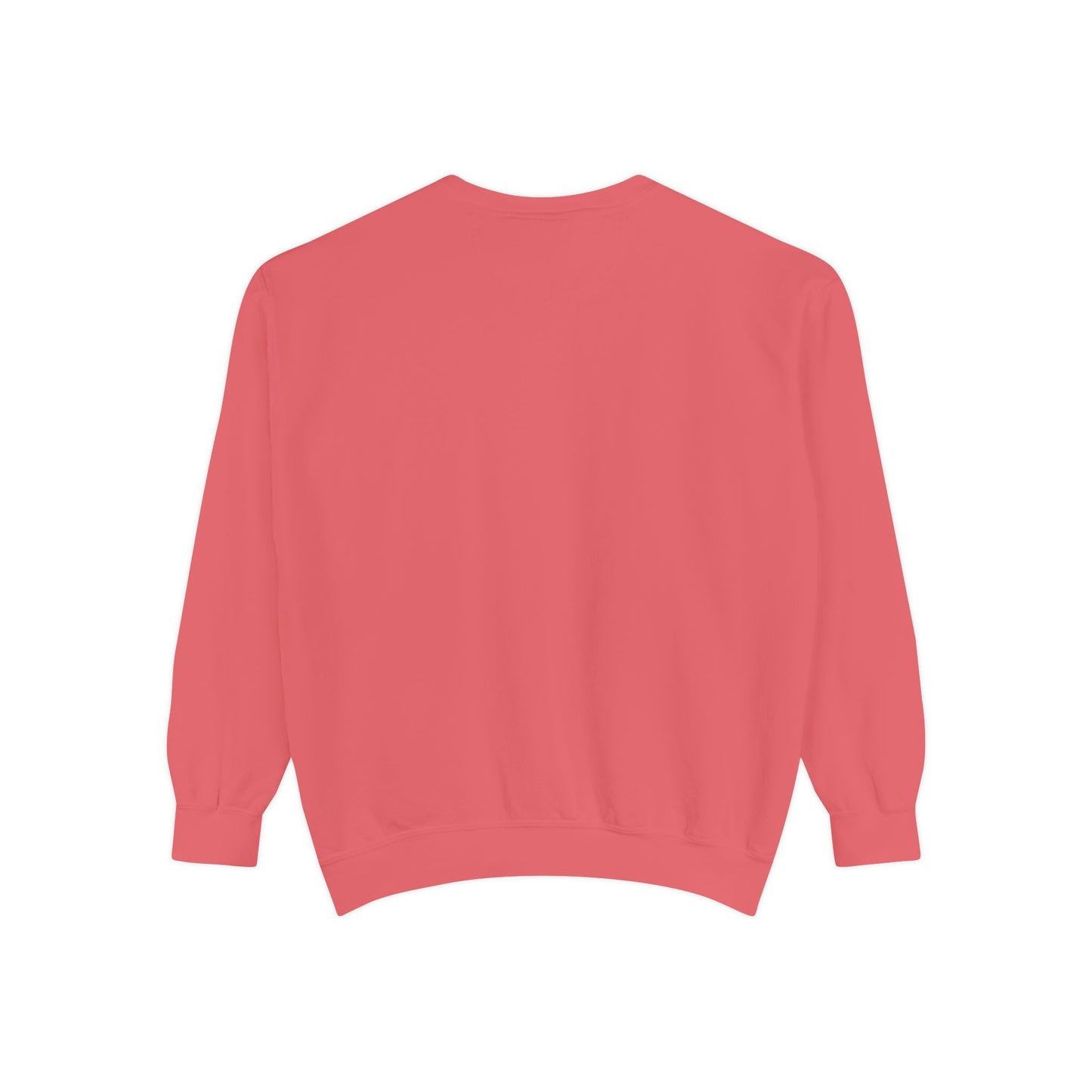 Unisex Garment-Dyed Sweatshirt - Tic Tac Toe Hearts Design