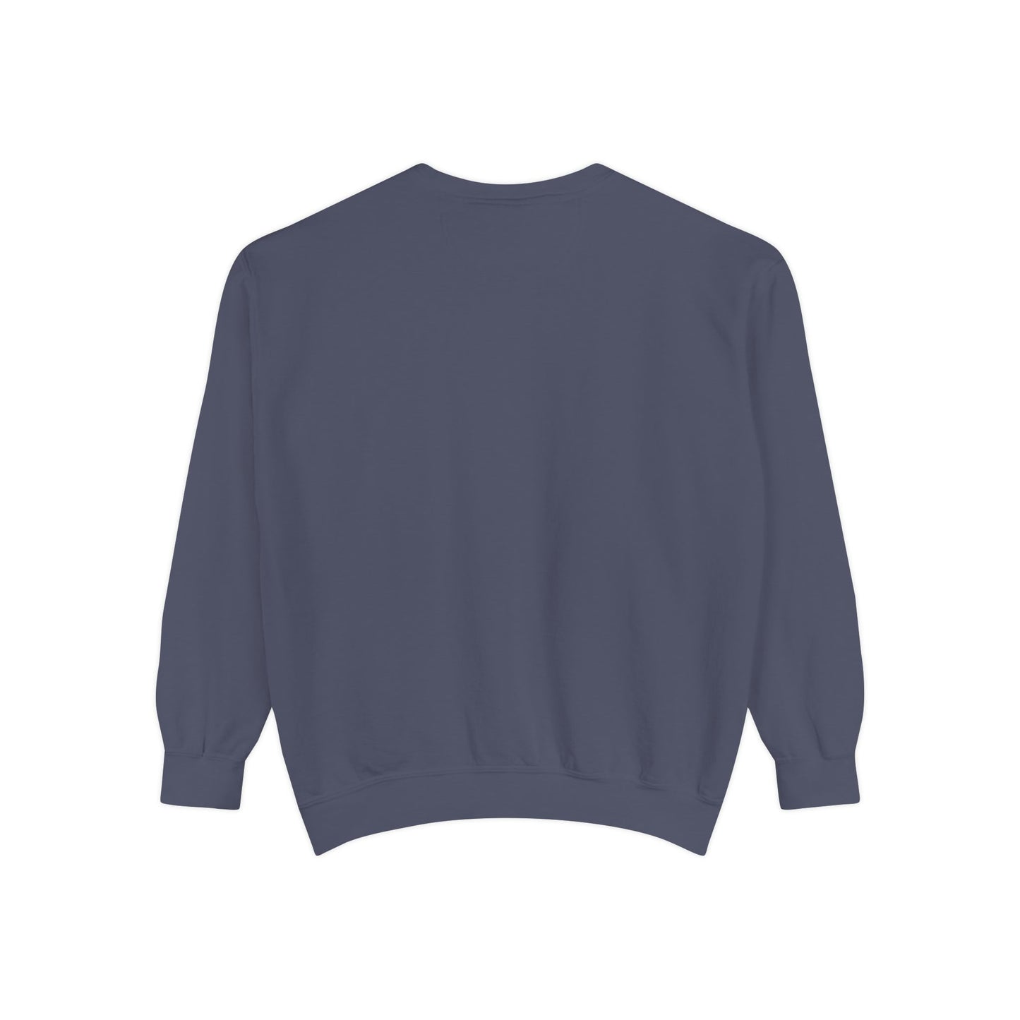 Unisex Garment-Dyed Sweatshirt - Tic Tac Toe Hearts Design