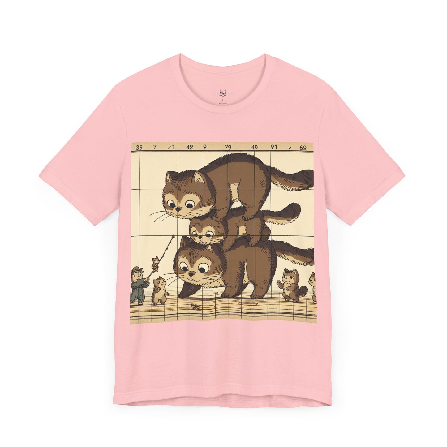 Cute Cat Stack Unisex Jersey Tee - Perfect for Animal Lovers & Gift Occasions