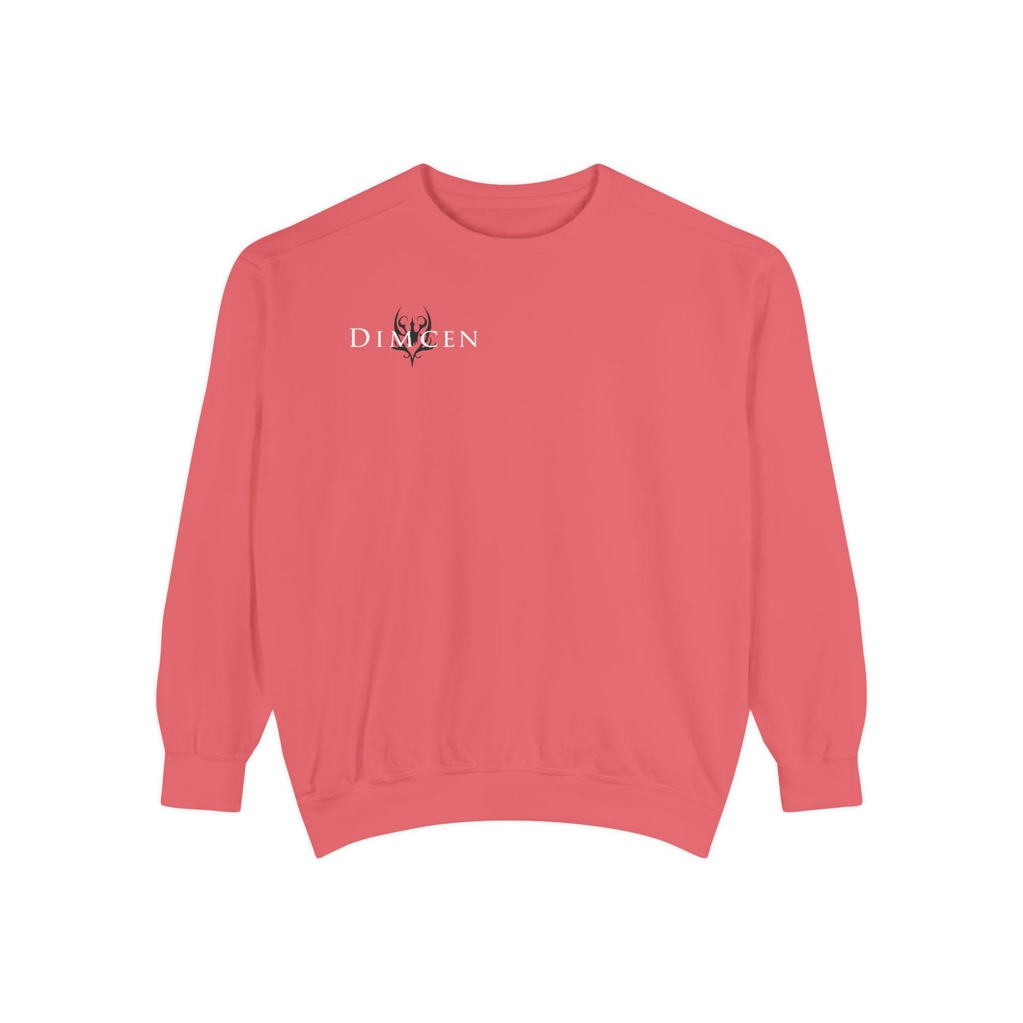 Unisex Garment-Dyed Sweatshirt - Tic Tac Toe Hearts Design