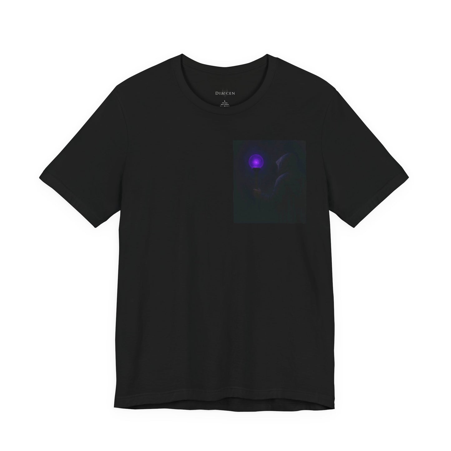 Mystical Glow Unisex Tee, Purple Aura Shirt, Magic Graphic Tee, Spiritual Gift, Unique Everyday Wear, Perfect for Festivals
