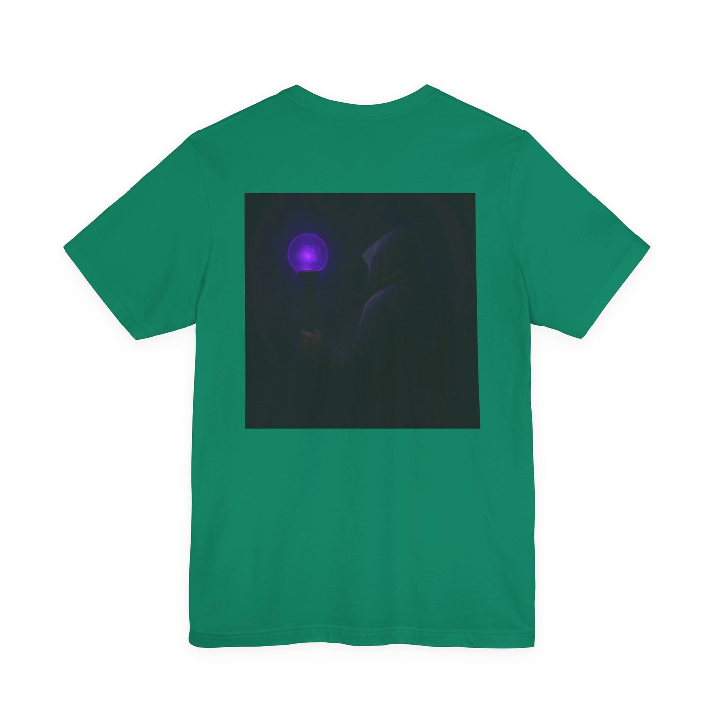Mystical Glow Unisex Tee, Purple Aura Shirt, Magic Graphic Tee, Spiritual Gift, Unique Everyday Wear, Perfect for Festivals