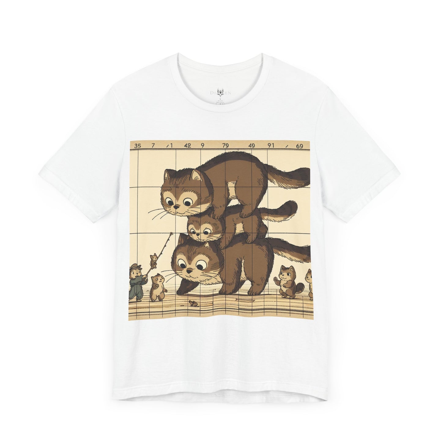 Cute Cat Stack Unisex Jersey Tee - Perfect for Animal Lovers & Gift Occasions