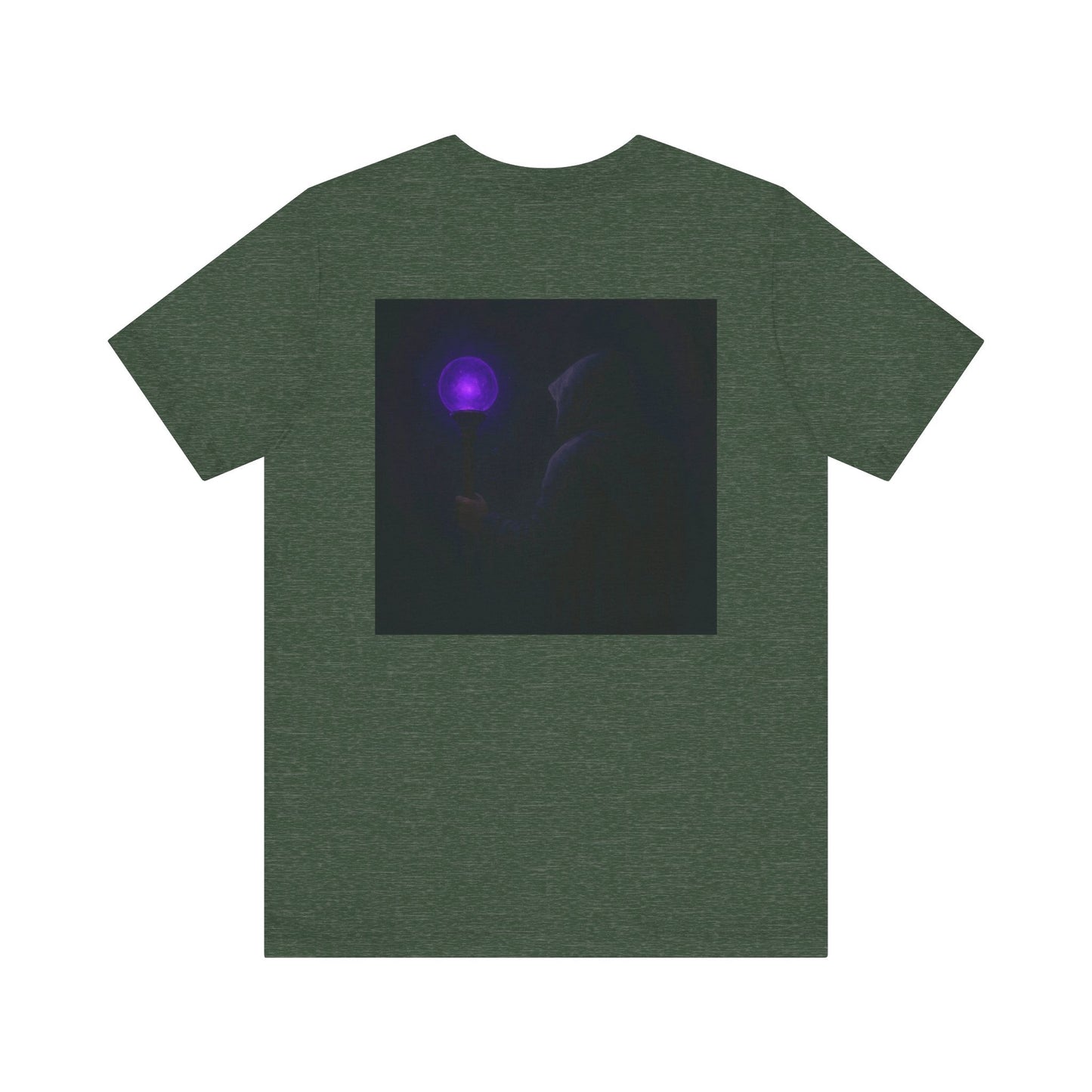 Mystical Glow Unisex Tee, Purple Aura Shirt, Magic Graphic Tee, Spiritual Gift, Unique Everyday Wear, Perfect for Festivals