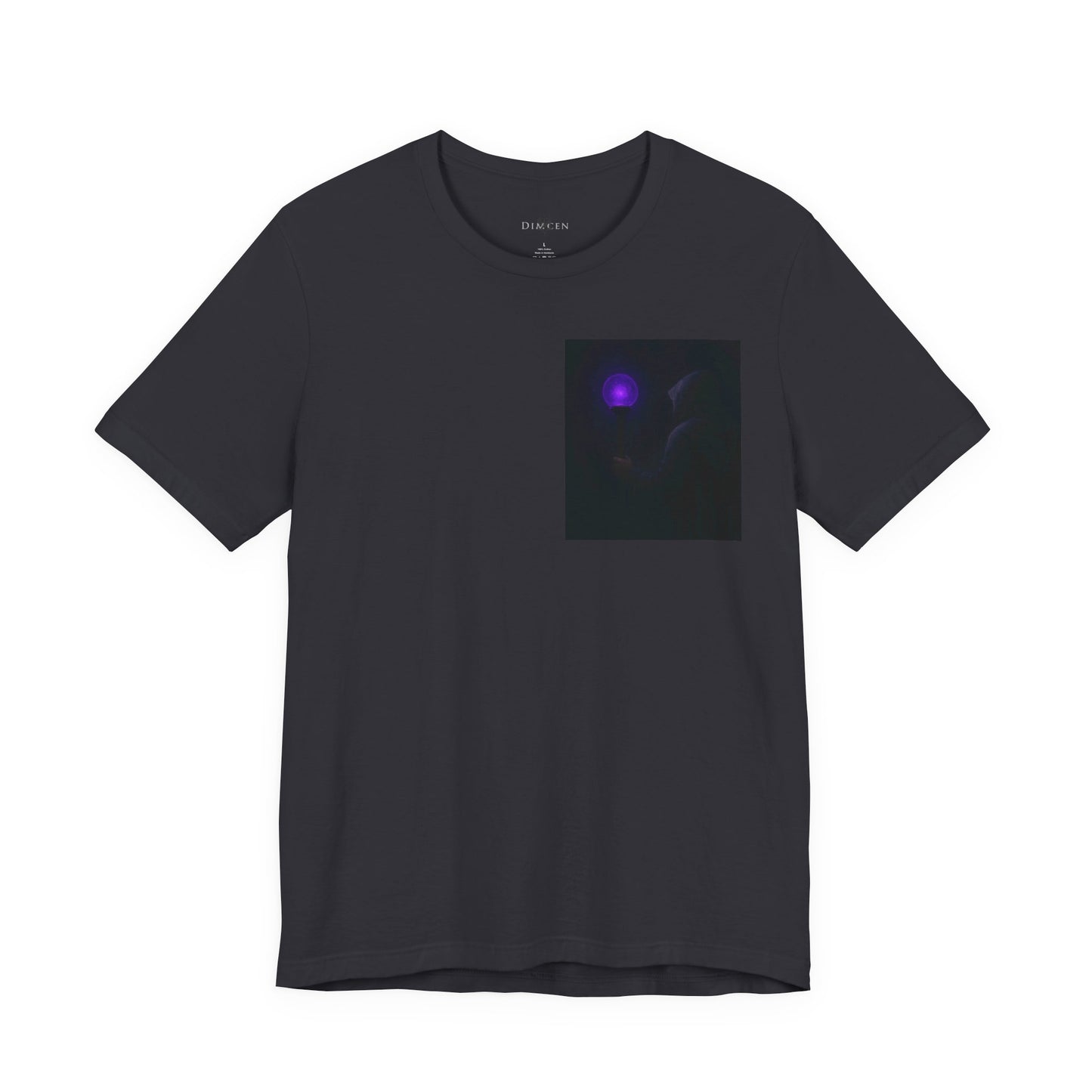 Mystical Glow Unisex Tee, Purple Aura Shirt, Magic Graphic Tee, Spiritual Gift, Unique Everyday Wear, Perfect for Festivals