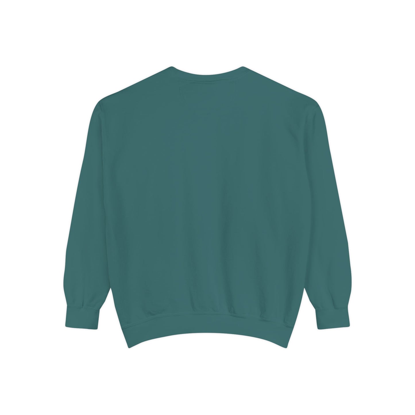 Unisex Garment-Dyed Sweatshirt - Tic Tac Toe Hearts Design