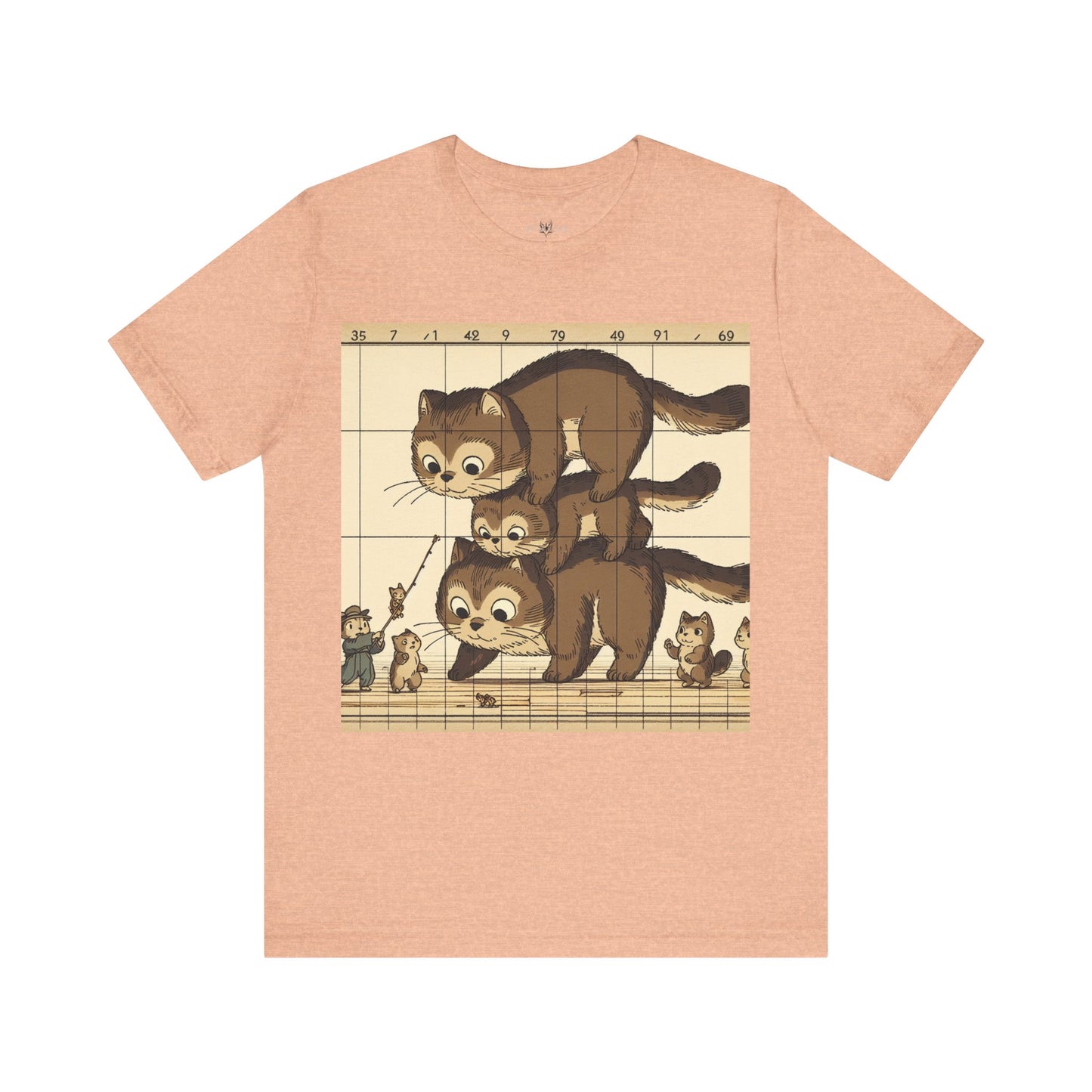 Cute Cat Stack Unisex Jersey Tee - Perfect for Animal Lovers & Gift Occasions