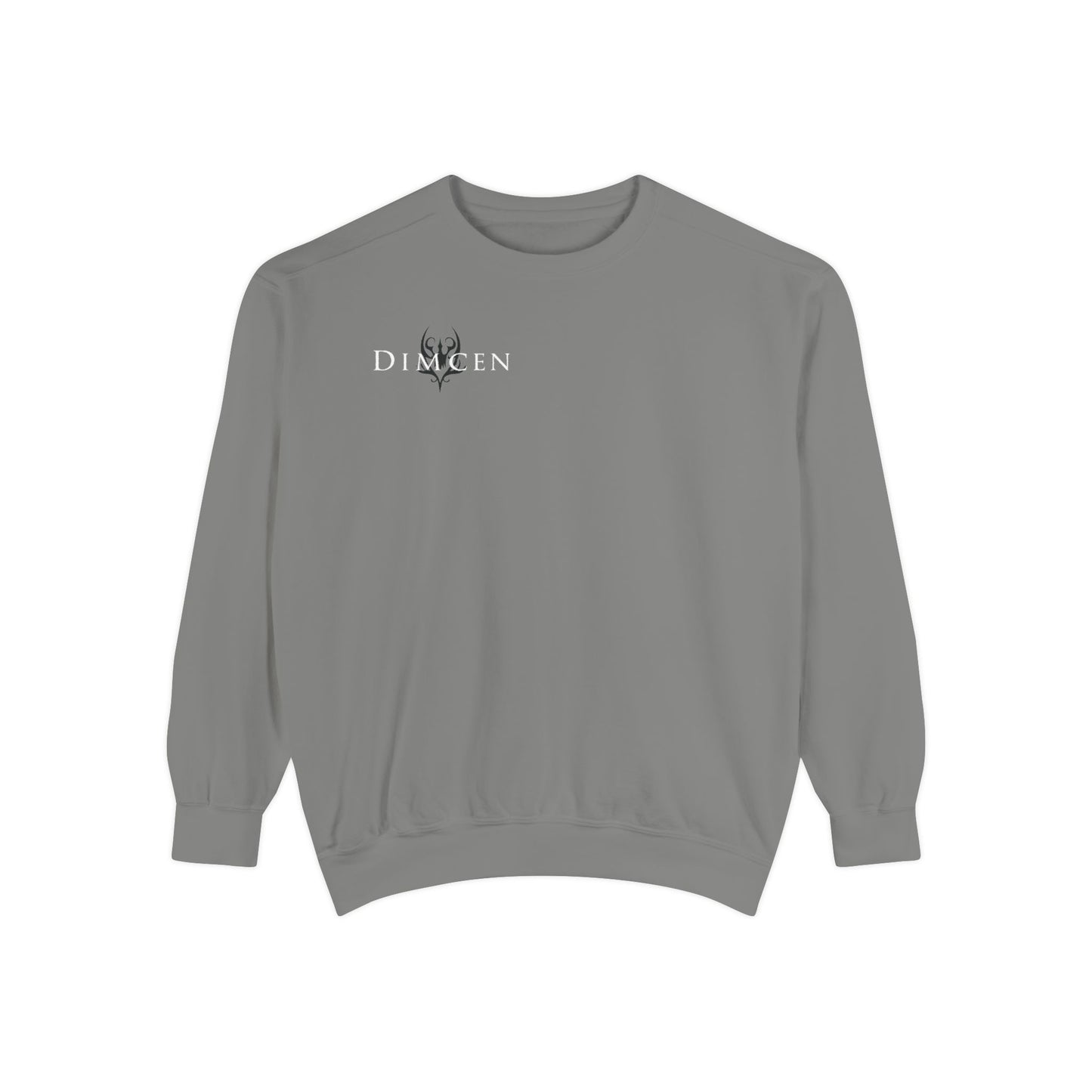 Unisex Garment-Dyed Sweatshirt - Tic Tac Toe Hearts Design