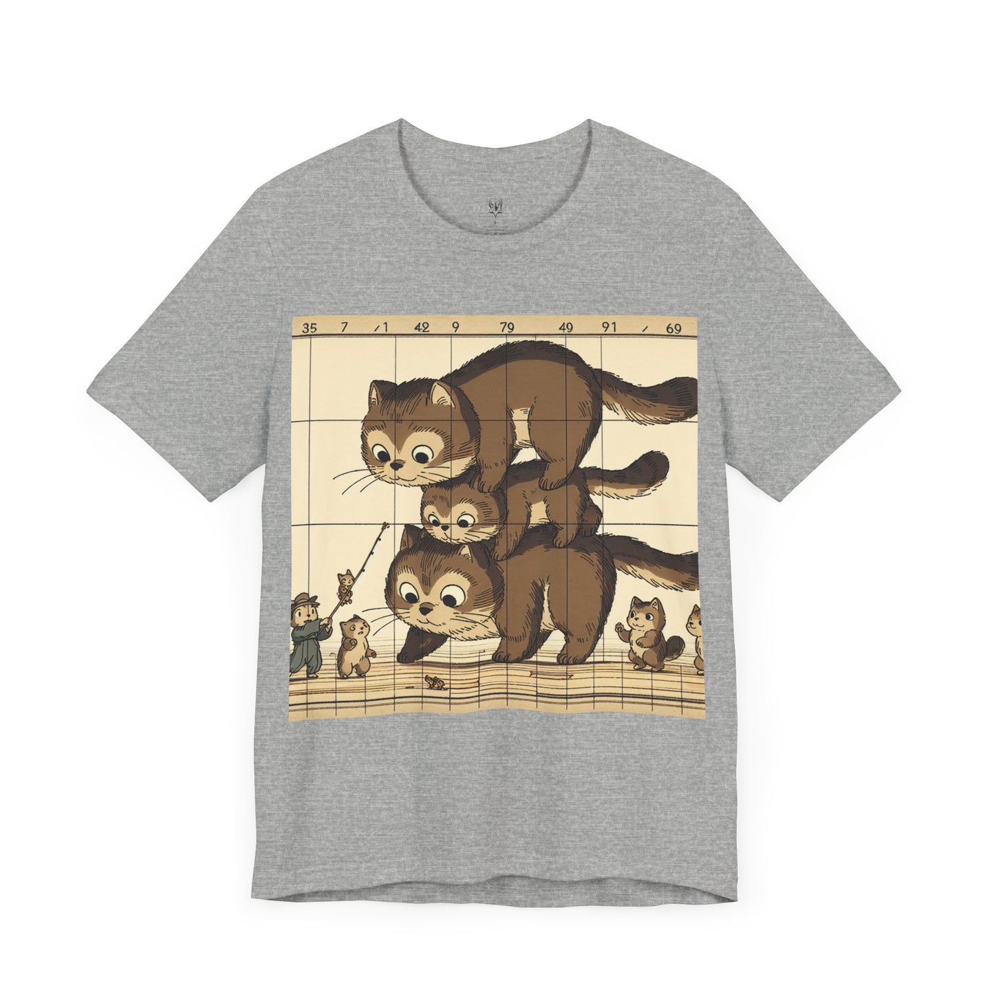 Cute Cat Stack Unisex Jersey Tee - Perfect for Animal Lovers & Gift Occasions