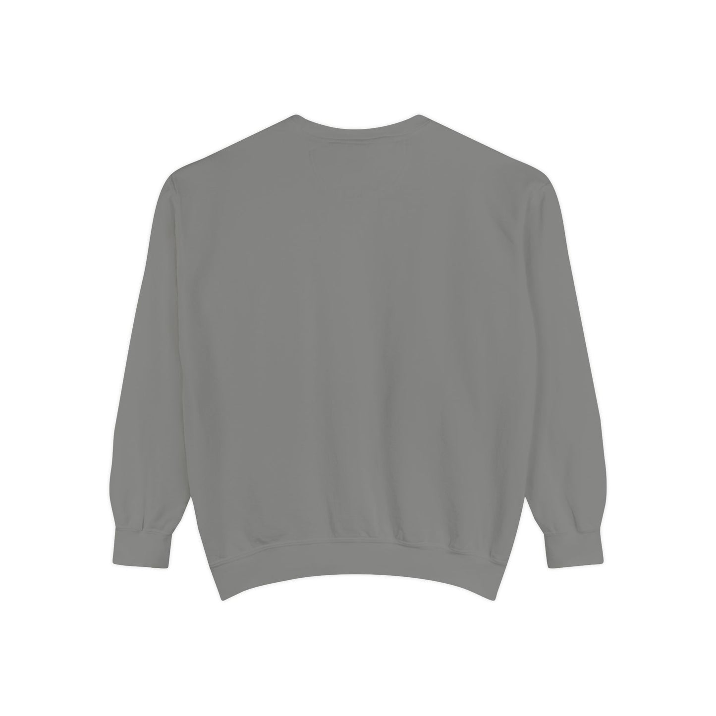 Unisex Garment-Dyed Sweatshirt - Tic Tac Toe Hearts Design