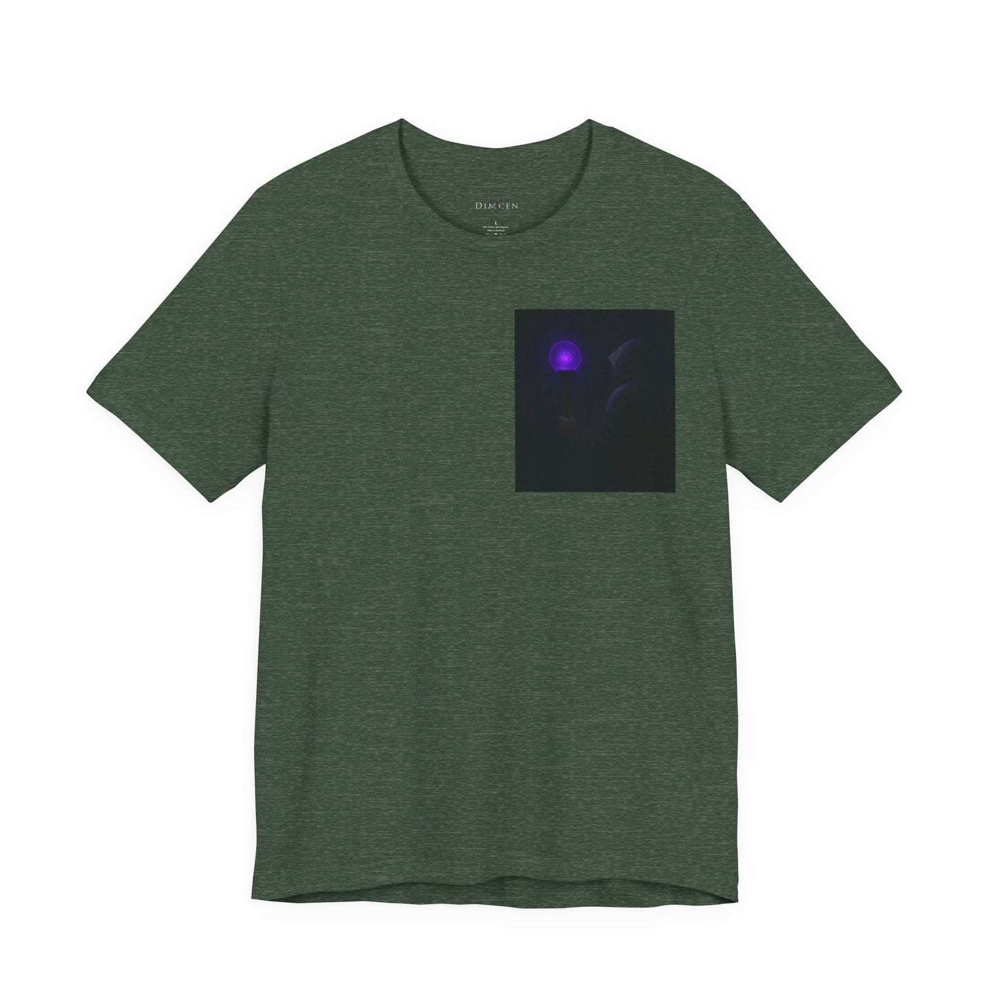 Mystical Glow Unisex Tee, Purple Aura Shirt, Magic Graphic Tee, Spiritual Gift, Unique Everyday Wear, Perfect for Festivals