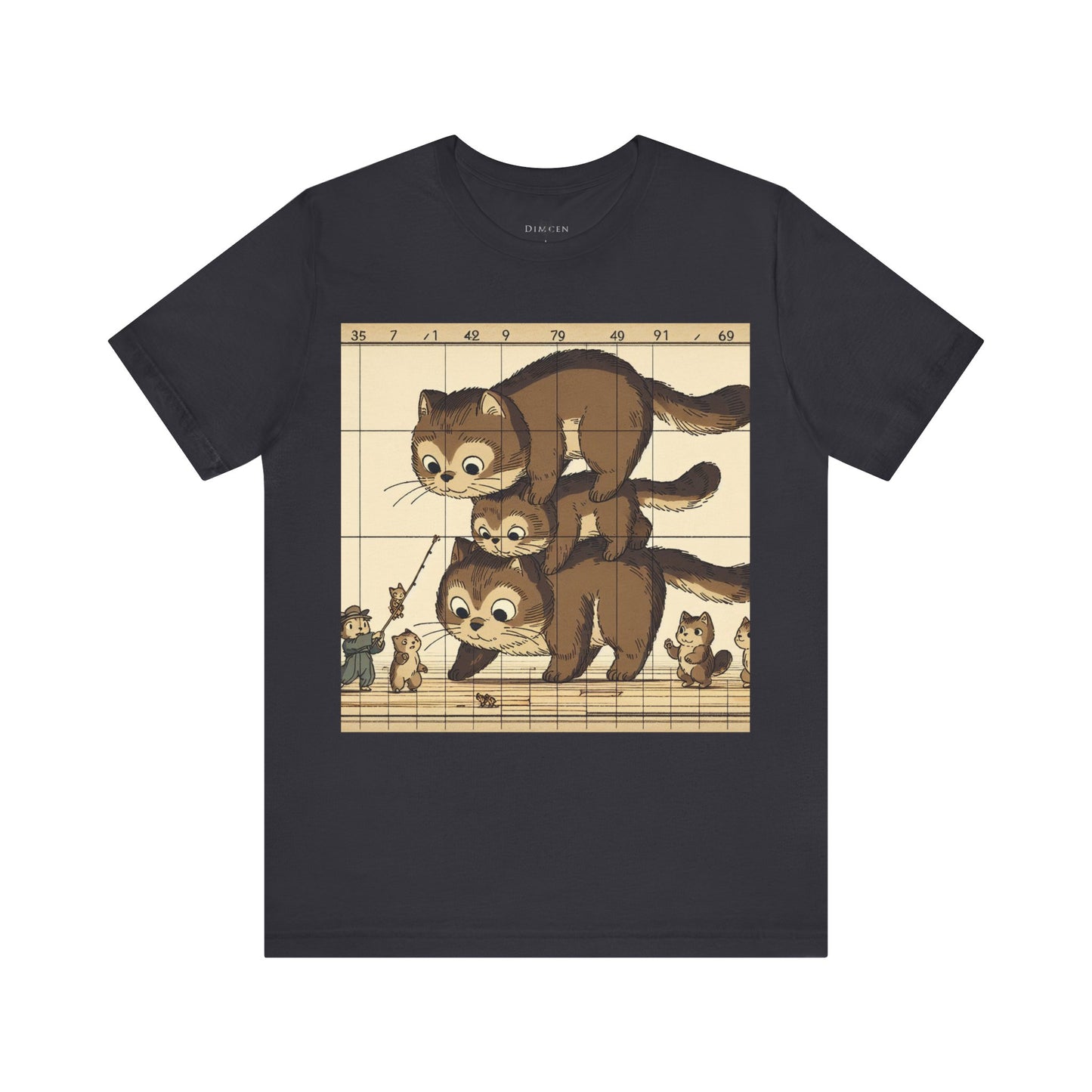 Cute Cat Stack Unisex Jersey Tee - Perfect for Animal Lovers & Gift Occasions