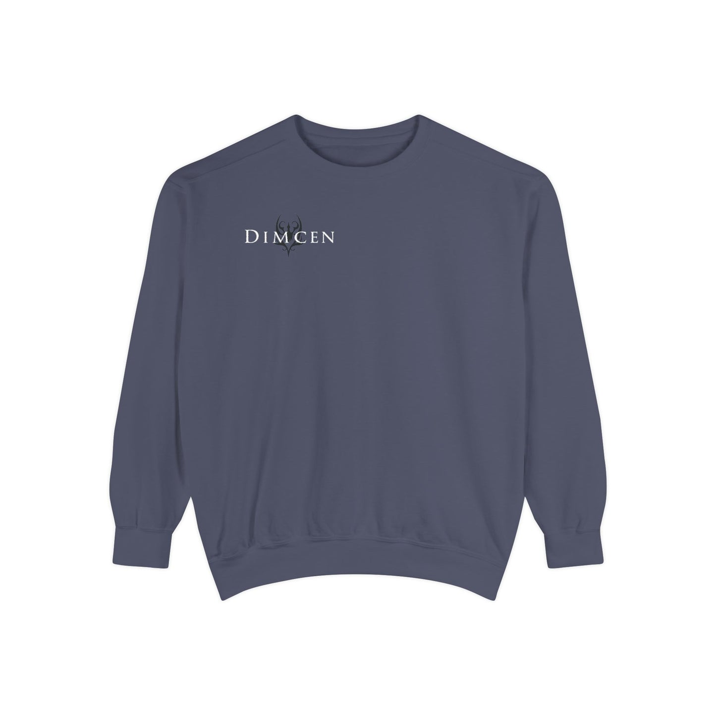 Unisex Garment-Dyed Sweatshirt - Tic Tac Toe Hearts Design