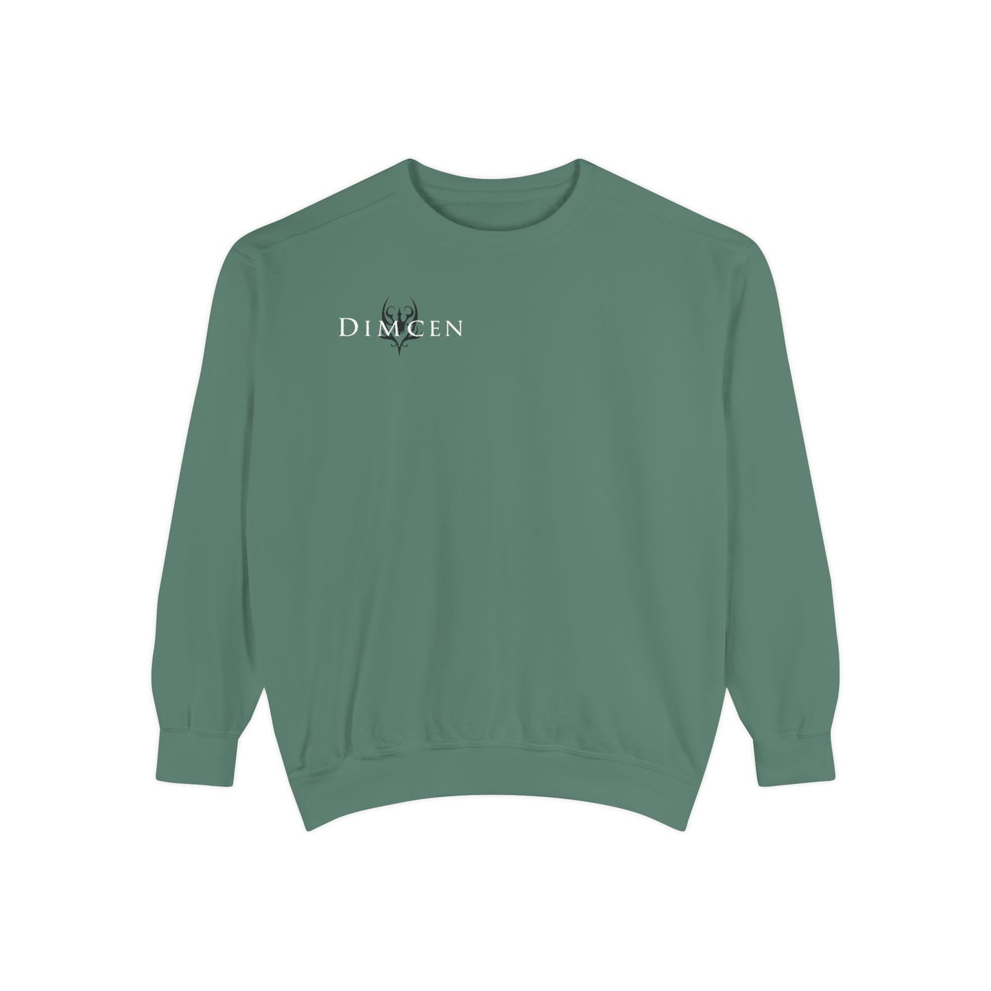 Unisex Garment-Dyed Sweatshirt - Tic Tac Toe Hearts Design