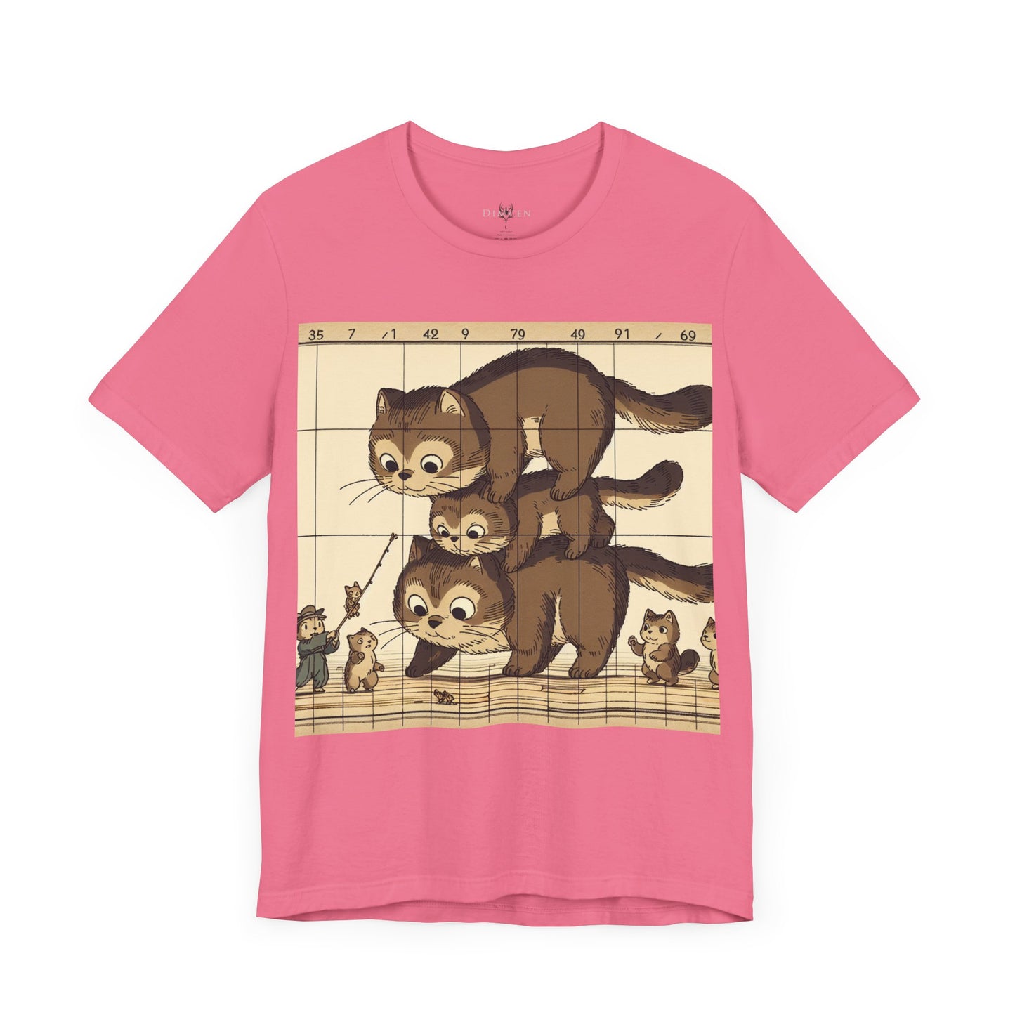 Cute Cat Stack Unisex Jersey Tee - Perfect for Animal Lovers & Gift Occasions