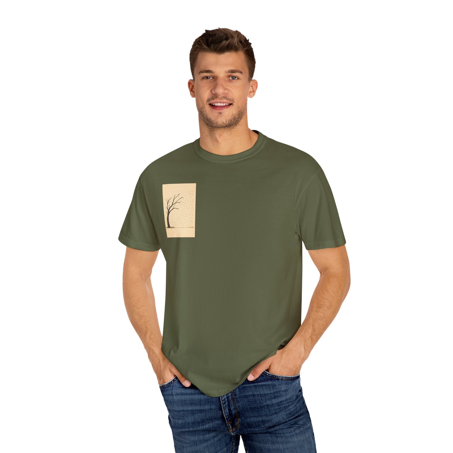 Garment-Dyed Tree Graphic Tee, Nature-Inspired T-Shirt, Unisex Casual Style Top, Eco-Friendly Fashion, Perfect for Outdoorsy Vibes, [...]