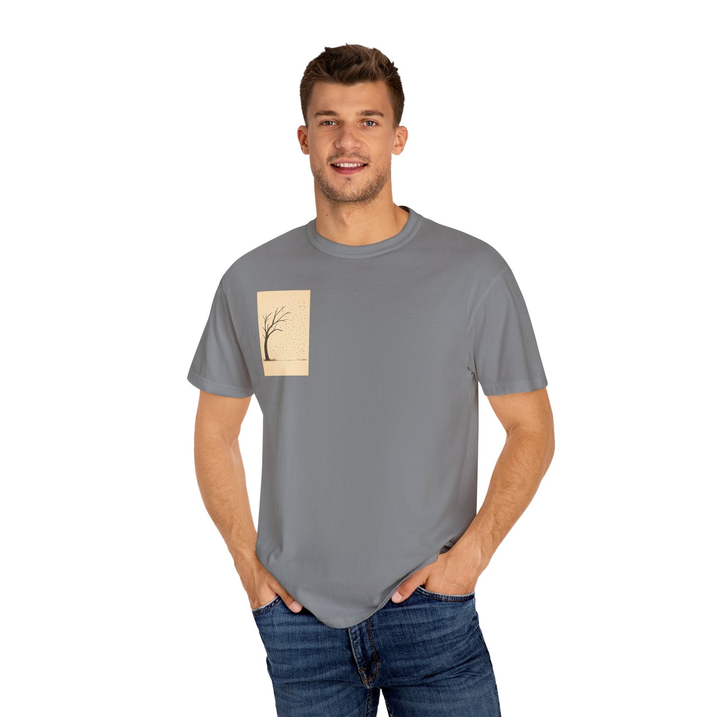 Garment-Dyed Tree Graphic Tee, Nature-Inspired T-Shirt, Unisex Casual Style Top, Eco-Friendly Fashion, Perfect for Outdoorsy Vibes, [...]