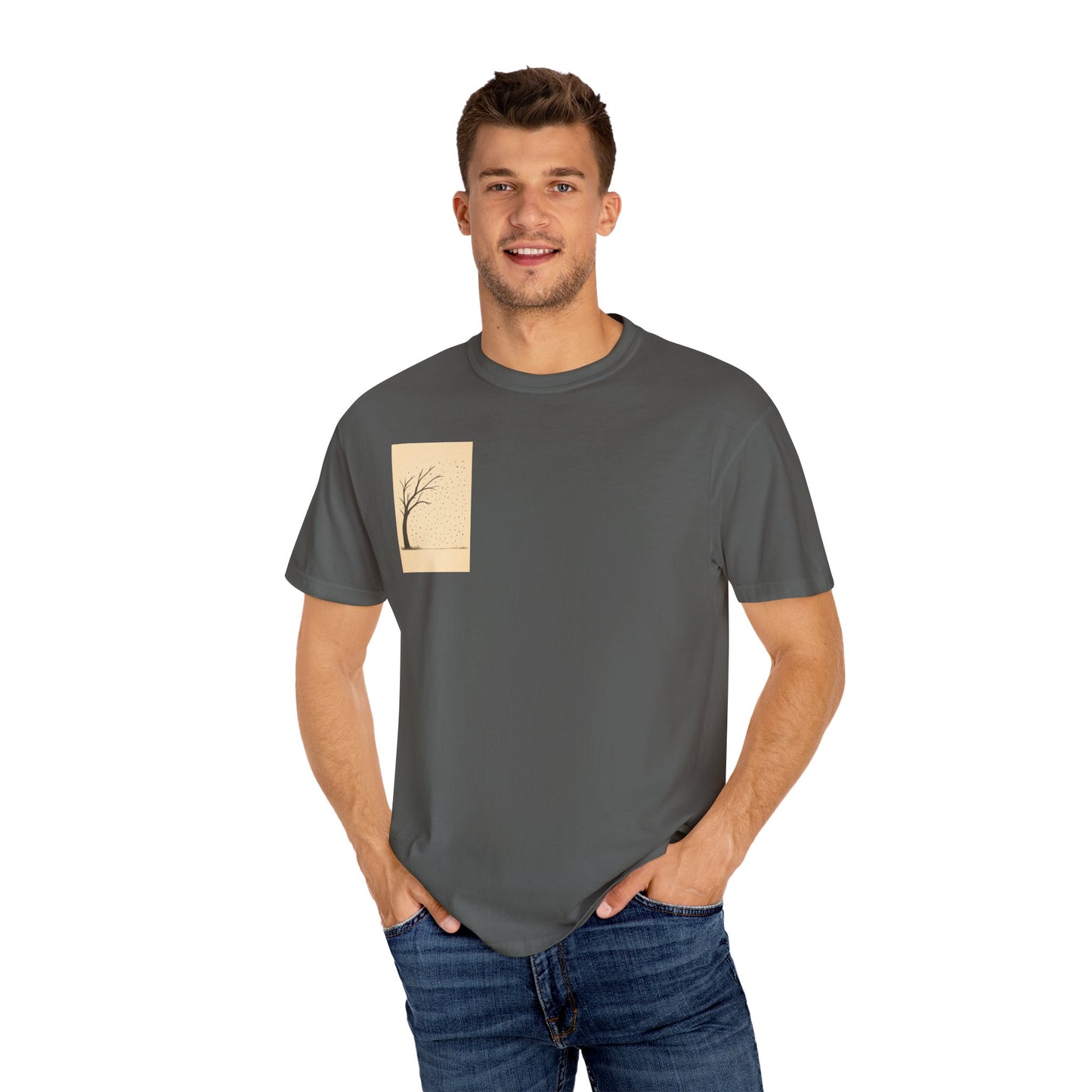 Garment-Dyed Tree Graphic Tee, Nature-Inspired T-Shirt, Unisex Casual Style Top, Eco-Friendly Fashion, Perfect for Outdoorsy Vibes, [...]