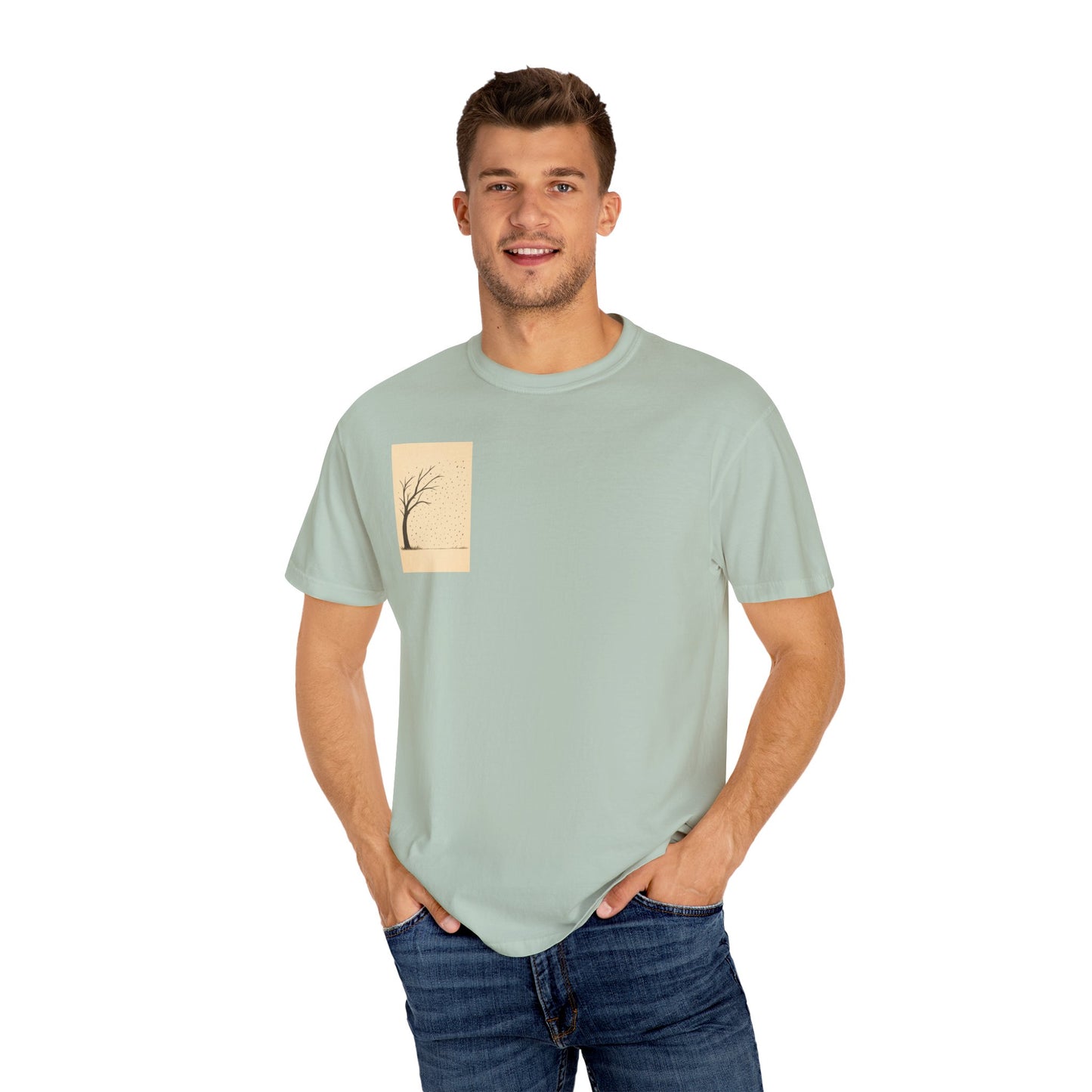 Garment-Dyed Tree Graphic Tee, Nature-Inspired T-Shirt, Unisex Casual Style Top, Eco-Friendly Fashion, Perfect for Outdoorsy Vibes, [...]