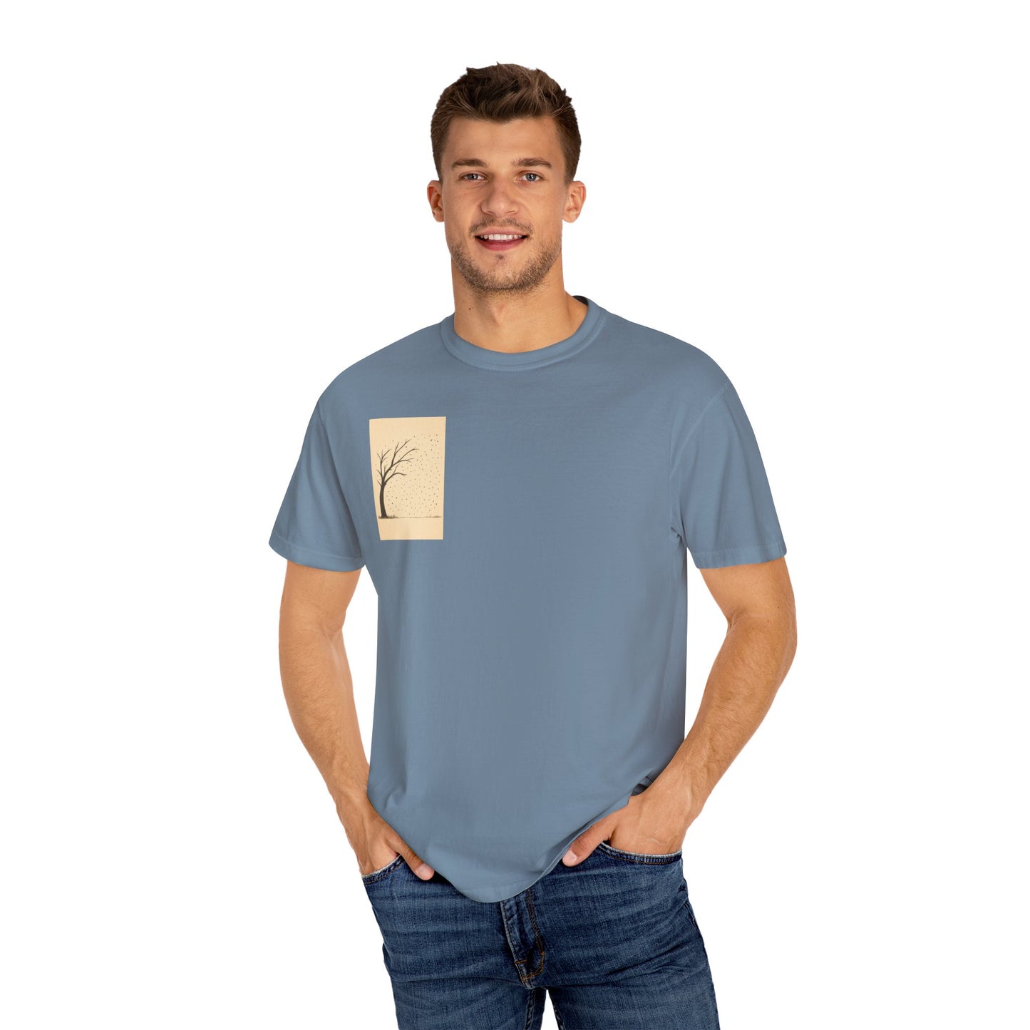 Garment-Dyed Tree Graphic Tee, Nature-Inspired T-Shirt, Unisex Casual Style Top, Eco-Friendly Fashion, Perfect for Outdoorsy Vibes, [...]