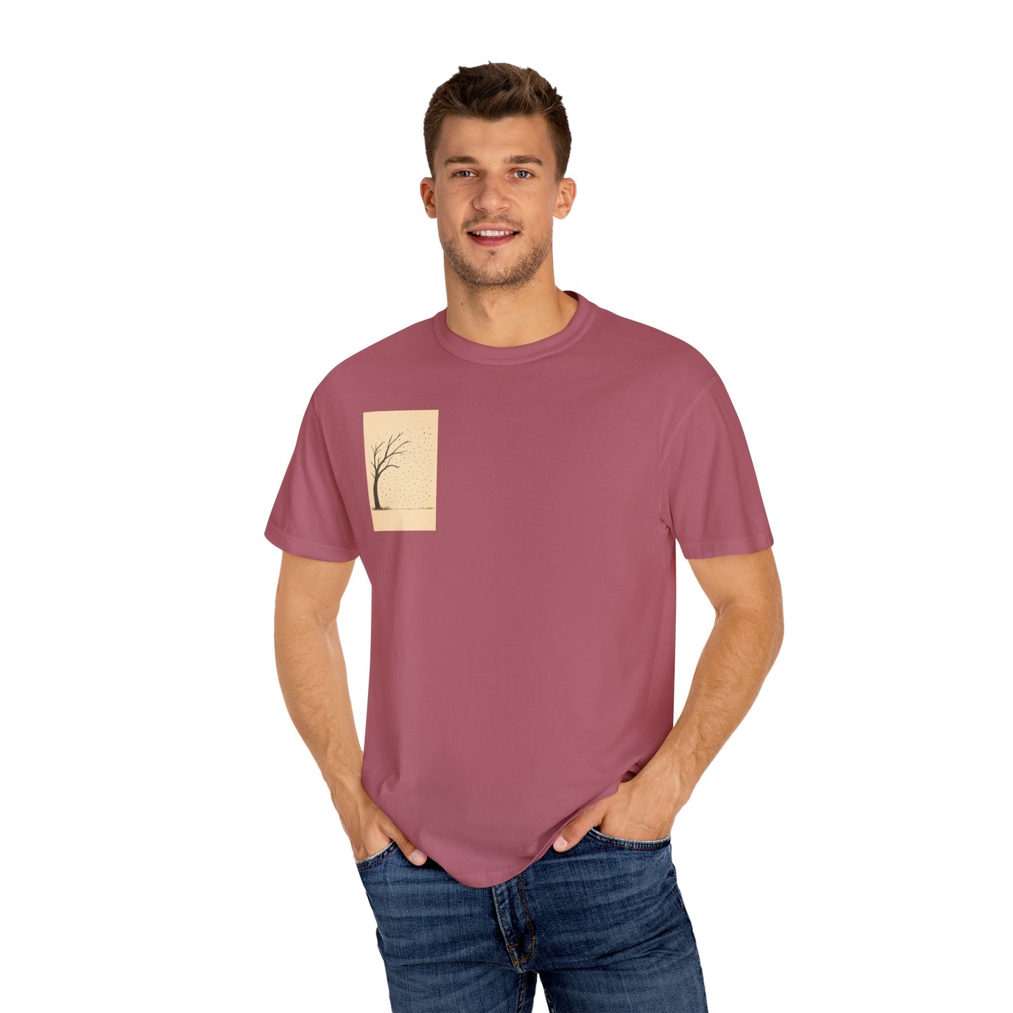 Garment-Dyed Tree Graphic Tee, Nature-Inspired T-Shirt, Unisex Casual Style Top, Eco-Friendly Fashion, Perfect for Outdoorsy Vibes, [...]